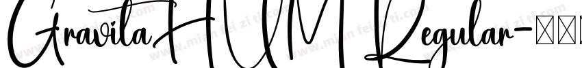 GravitaHUM Regular字体转换